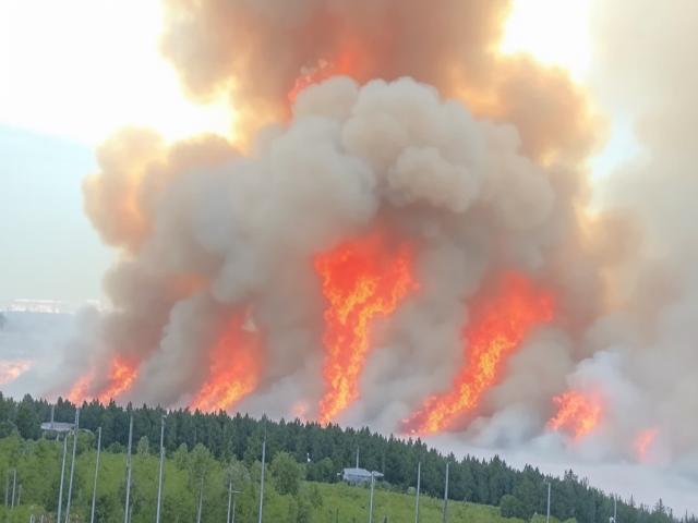 Огромные лесные пожары охватили более 18 тысяч гектаров в Хабаровском крае